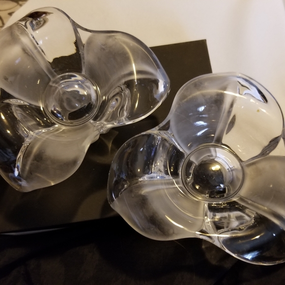 Mikasa Crystal Flowers Candle Holders - Picture 4 of 10